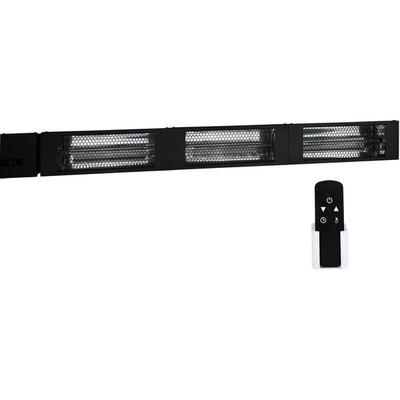 King Electric Smart Wave RK2045-RMT-BLK 60" Triple Carbon Fiber Radiant Heater with Remote - 208V, 4500W