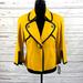 Nine West Jackets & Coats | Nine West Women’s Blazer Size 6 Autumn Foliage 3/4 Sleeves Goldenrod/Black | Color: Black/Yellow | Size: 6