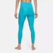 Nike Pants & Jumpsuits | Nike Women's Yoga 7/8 Lurex High Rise Tights Dri-Fit Leggings Aqua Turquoise Nwt | Color: Blue | Size: M