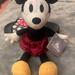 Disney Toys | Nwt Disney Felt Minnue Mouse Doll Vintage Look | Color: Black/Red | Size: Osbb