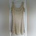 Free People Dresses | Free People Cold Shoulder Jersey Cut-Outs Dress Ivory Size Medium | Color: Cream | Size: M