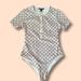 Louis Vuitton Swim | Louis Vuitton Damier Azur Swim/Body Suit | Color: Cream/Gray | Size: 36