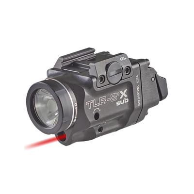 Streamlight TLR-8 Sub For Hellcat LED Weapon Light w/ Red Laser CR123A Lithium White 500 Lumens Black 69419