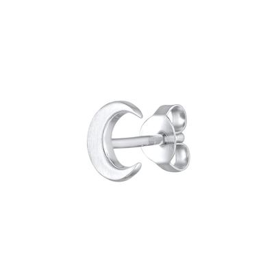 Elli - Single Ohrstecker Halbmond Astro 925 Silber Ohrringe 1 ct Damen