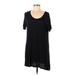 Talula Casual Dress Crew Neck Short sleeves: Black Dresses - Women's Size Medium