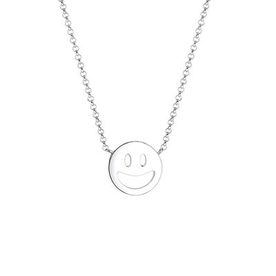 Elli - mit Happy Smiling Face 925 Silber Ketten 1 ct Damen