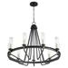 Quorum International Empire 30 Inch 9 Light Chandelier - 629-9-6980