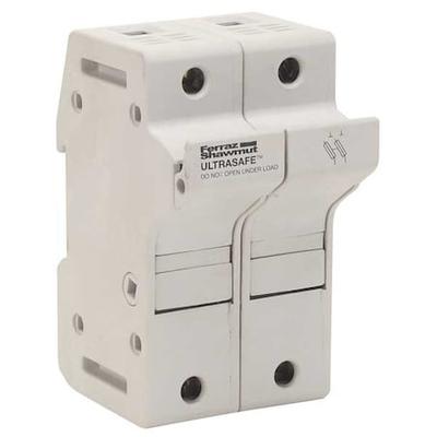 MERSEN US3J2 Finger Safe Fuse Block, 0 to 30A Amp Range, 600V AC/DC Volt