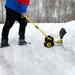 BaytoCare 29 ÃƒÂ—18 Iron Snow Pusher Heavy Duty Snow Plow Multi-Angle Snow Shovels for Pavement Clearing