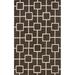 Dalyn Infinity Area Rug IF4MO Mocha Lines Boxes 9 x 13 Rectangle