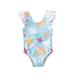 ZIYIXIN Toddler Baby Girls One Piece Swimsuit Bathing Suit Shells Ruffle Bikini Swimwear Beachwear Swimsuit Suit Blue 6-12 Months
