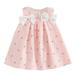 Baby Bow Floral Kid Suspender Party Dress Toddler Girls Solid Princess Print Girls Dress&Skirt First Dresses for Girls 7-16