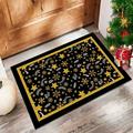 Christmas Decorative Doormat Xmas Welcome Christmas Mat Non Slip And Washable Winter Doormat Rubber Back Santa Door Mat For Indoor Outdoor 23.6 X 15.7 Inch