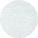 Ahgly Company Indoor Round Contemporary Water Blue Solid Area Rugs 6 Round