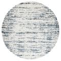 SAFAVIEH Hudson Shag Jahn Abstract Area Rug Ivory/Slate Blue 7 x 7 Round