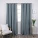 Quality Home Linen Blend Blackout Curtains - Antique Bronze Grommets - 52 W x 84 L - Spruce (Single Panel)