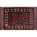 Ahgly Company Machine Washable Indoor Rectangle Traditional Red Wine or Wine Red Area Rugs 8 x 10