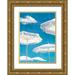 Marzi Dario 14x18 Gold Ornate Wood Framed with Double Matting Museum Art Print Titled - Beach Life I