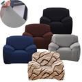 PULLIMORE Stretch Sofa Slipcover Couch Covers Non-Slip One Piece Furniture Protector (1 Seater Navy Blue)