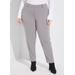 Plus Size Stretch Crepe Ankle Pants