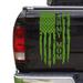 Army Mom Retired Vietnam Veteran Distressed American USA US Flag Truck Tailgate Vinyl Decal Compatible with most Pickup Trucks USMC USAF US Navy Decal Sticker (11 x 20 Lime-Tree Green)