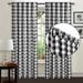 Goory Curtains Thermal Insulated Window Curtain Energy Efficient Blackout Hidden Drapes UV Protection Bedroom Luxury Tab Top Plaid Panel Black White-Hidden 52 x96 (132x244cm)