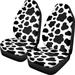 Xoenoiee Milk Cow Car Seat Covers Automotive Seat Cushion Cover for Cars SUV Pick-up Truck Universal Non-Slip Vehicle Driver Seat Cushion Cover Protectors Front Pair