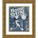 Craven Katrina 12x14 Gold Ornate Wood Framed with Double Matting Museum Art Print Titled - Home Run Hitter