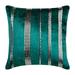 Emerald Green Decorative Throw Pillow Cover Accent Pillow Couch 18x18 Emerald Velvet Pillow Cover Silver Sequins Embroidered Green Pillow Cover 18x18 inch (45x45 cm) - Emerald City