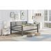 Simple and Elegant Design Wooden Full Size Daybed with Clean Lines and High Quality Pine Wood Frame Suitable for Bedroom