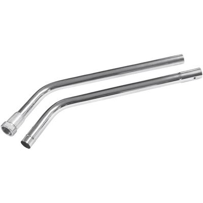 Delfin Industrial 5' 2-Piece Chrome Steel Double Bend Wand PH.0112.0000 for Pro HEPA Canister Vacuums - 1 1/2" Diameter