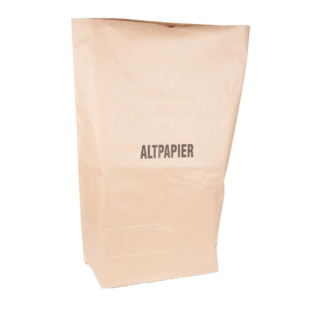 25x BIO Müllsäcke 80 Liter aus Papier mit Aufdruck "Altpapier" Müllbeutel Müll Beutel Abfallsack Abfallbeutel Image