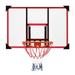 43.3inch Wall Mount Ball Backboard Heavy Duty Basketball rim PC Transparent Board Basketball Hoop Set with Shatterproof Backboard Perfect for Home or Gym