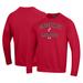 Men's Under Armour Red Cincinnati Bearcats Lacrosse All Day Arch Fleece Pullover Sweatshirt