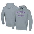 Men's Under Armour Gray Northwestern Wildcats Lacrosse All Day Arch Fleece Pullover Hoodie