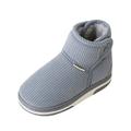 Jdefeg Toddler Snowboard Boots Childrens Shoes Winter Thick Furry Shoes Flat Heel Casual Home Cotton Slippers Casual Shoes 5T Boots Plush Grey 29