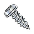 10-12X1 1/4 Square Pan Self Tapping Screw Type A Fully Threaded Zinc (Pack Qty 3 000) BC-1020AQP