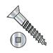 14-10X4 Square Recess Flat Head Full Body Wood Screw 2/3 Thread Zinc (Pack Qty 300) BC-1464DQF