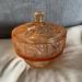 Anthropologie Accents | Anthropology Footed Peach Candy Dish. No Chips Or Cracks Or Scratches. | Color: Orange | Size: Os
