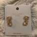 Kate Spade Jewelry | Brand New Kate Spade Jazz Things Up Earrings | Color: Gold/White | Size: Os