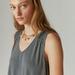 Lucky Brand Stone Charm Layer Necklace - Women's Ladies Accessories Jewelry Necklace Pendants in Gold