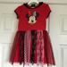 Disney Dresses | Disney Minnie Mouse Dress-Up Costume Dress With Hood, Size 6/6x | Color: Black/Red | Size: 6g