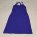 Athleta Dresses | Athleta Floral Halter Shelf Bra Sheath Dress Size S | Color: Purple | Size: S