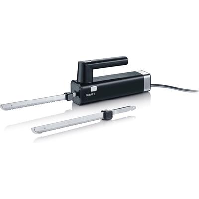 Graef Elektromesser "EK 502 mit 2 Messern, schwarz", 150 W schwarz Allesschneider Küchenkleingeräte Haushaltsgeräte