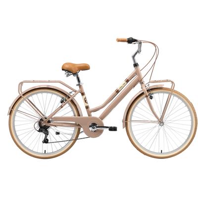 Cityrad BIKESTAR Fahrräder Gr. 41cm, 26 Zoll (66,04cm), braun für Damen, Kettenschaltung