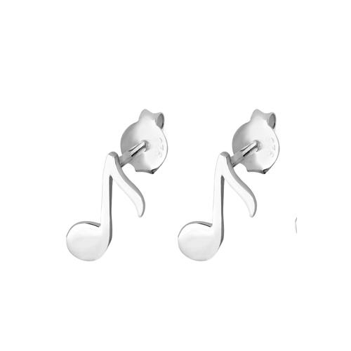 Elli – Elli Ohrringe Note Musiker Musik Musiknote Emaille Silber Damen