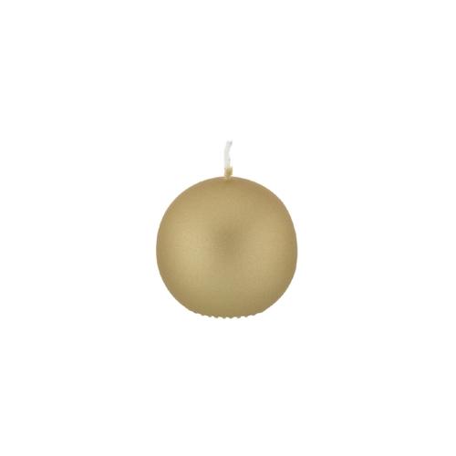 Kopschitz Kugelkerzen Caramel Karamell mit Metalleffekt (Metallic Matt), Ø 8 cm, 6 Stück