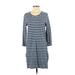 J.Crew Casual Dress: Blue Stripes Dresses - Women's Size Small