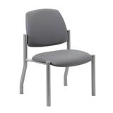 Boss Armless Guest Chair, 300 lb. weight capacity - Boss Office Products B9595AM-GY