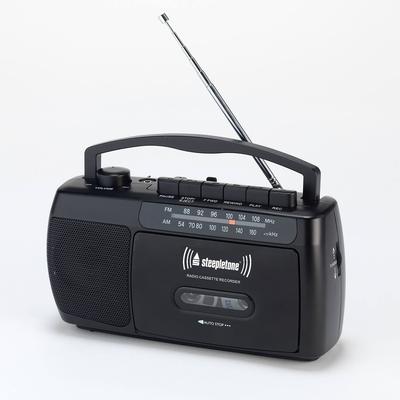 Black Mono Cassette Player, Recorder And Radio
